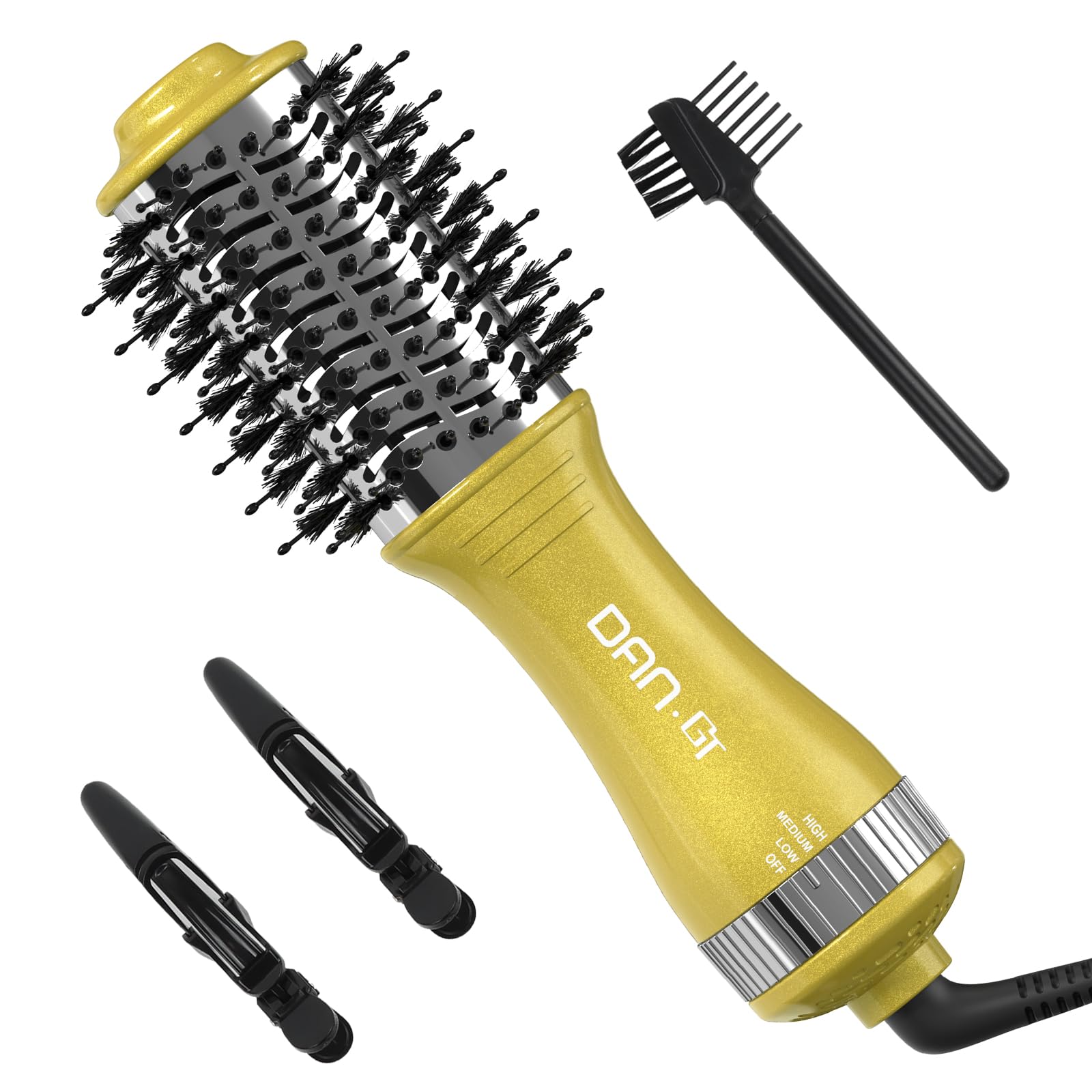 Amazon.com : DAN Technology Dual Voltage Hair Dryer Brush Hot Air